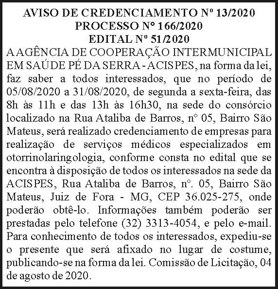 Acispes nº 166/2020 4 1 ACISPES 13