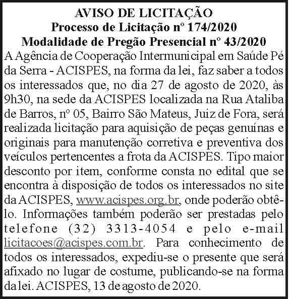 ACISPES - Processo 174/2020 4 1 ACISPES 174