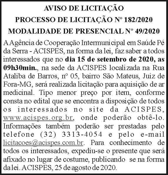 ACISPES - nº 182/2020 4 1 ACISPES 182