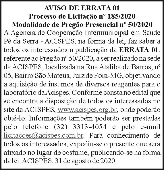 Aviso de Errata 01 4 1 ACISPES 185 EDIT