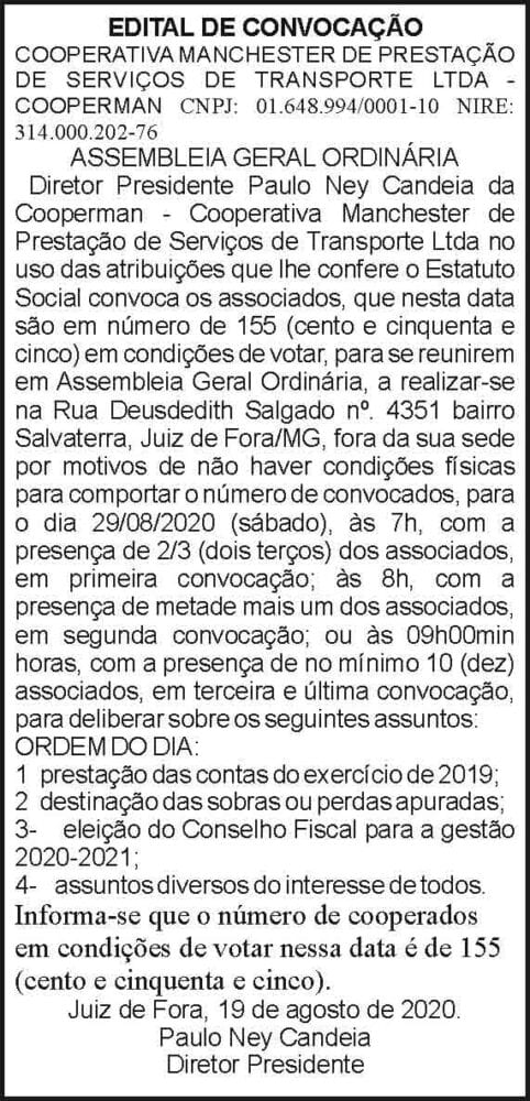 Edital de convocação 4 1 COOPERMAN