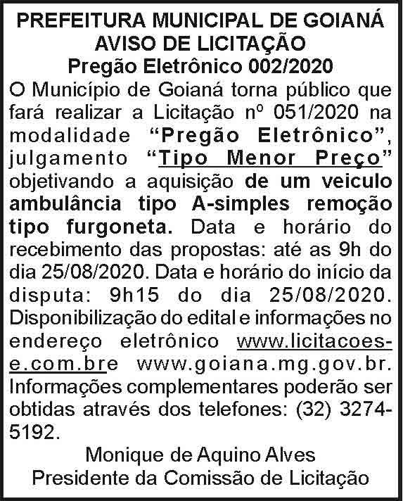 Prefeitura Municipal de Goianá 4 1 GOIANA 002