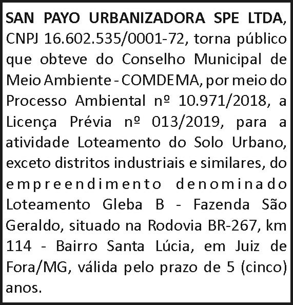 San Payo Urbanizadora SPE LTDA 4 1 SAN PAYO EDIT