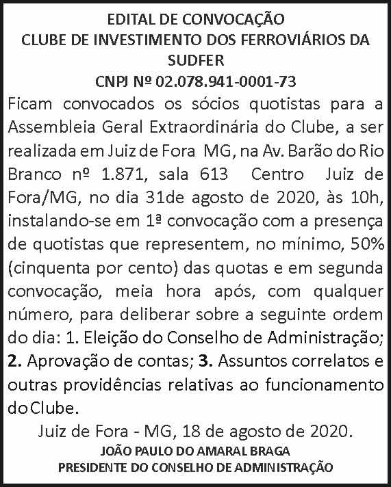Clube de investimento dos Ferroviários 4 1 SUDFER