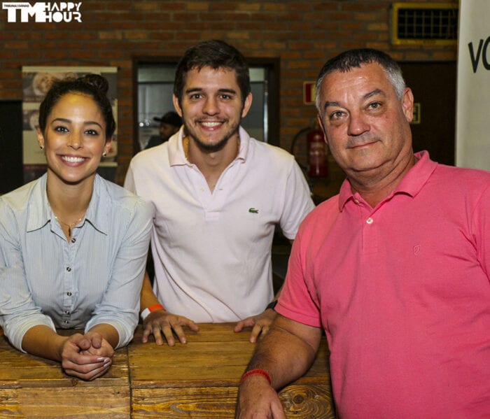 Carol Rafael com o pai Fernando Campos