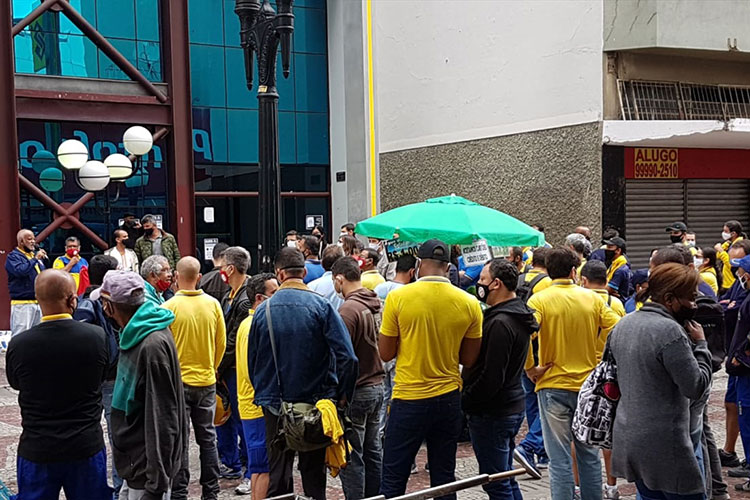 Trabalhadores dos Correios fazem ato no Calçadão da Rua Halfeld 1 ato correios2