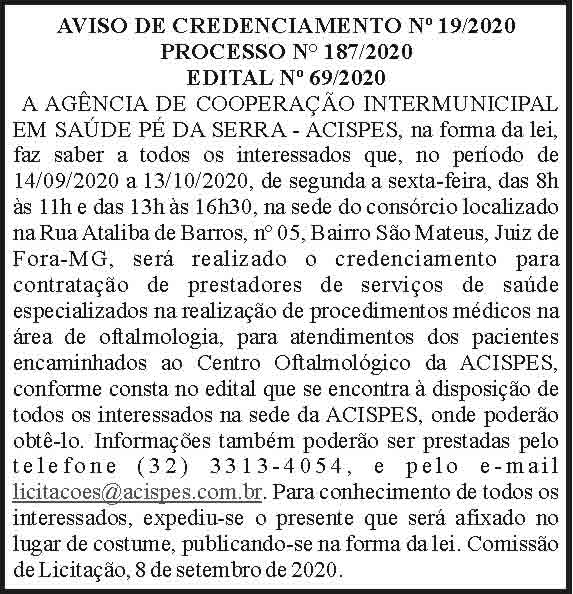 Licitação - ACISPES 4 1 ACISPES 187