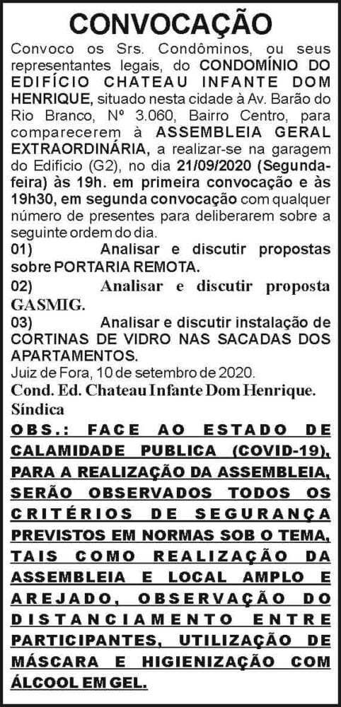 Condomínio do Edifício Chateau Infante Dom Henrique 4 1 CHATEAU