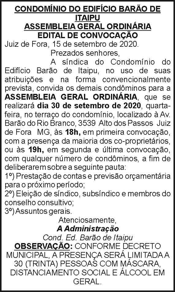 Condomínio do Edifício Barão de Itaipu 4 1 ITAIPU