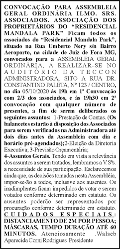 Convocação Para Assembleia Geral Ordinária ILMO 4 1 MANDALA