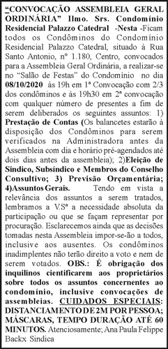 Convocação Assembleia Geral Ordinária 4 1 PALAZZO