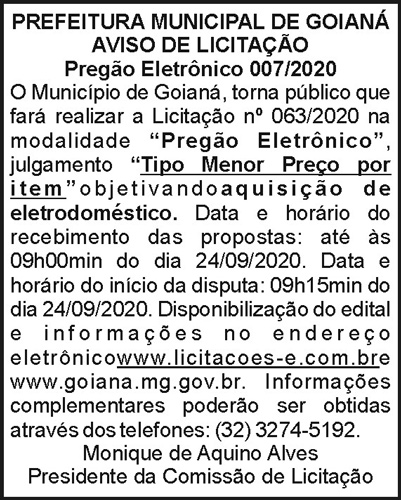 Prefeitura Municipal de Goianá 4 goiana 07 dia 11