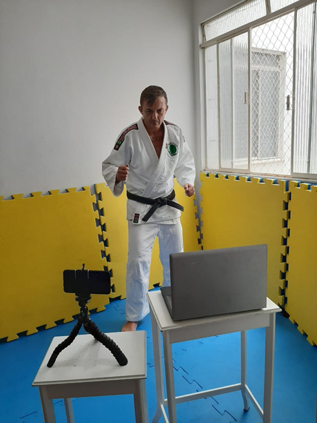 Faixa preta juiz-forano participa de primeiro campeonato on-line de judô funcional 1 judo linus arquivo pessoal