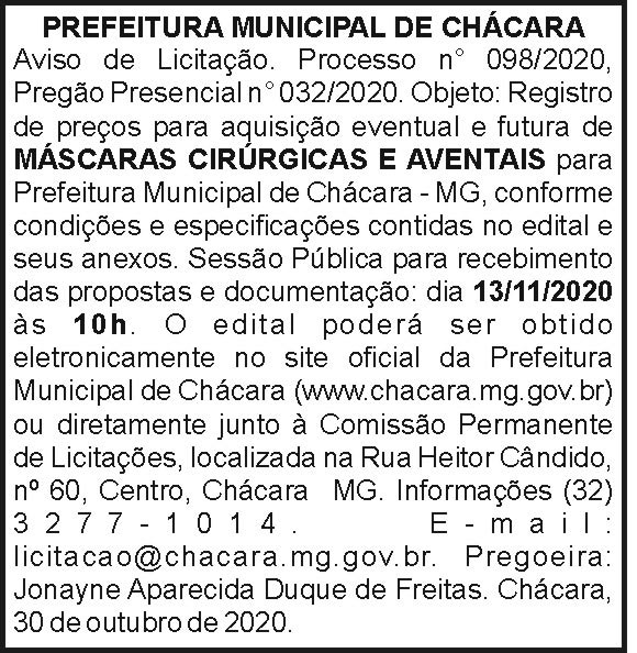 Prefeitura Municipal de Chácara 4 1 CHACARA