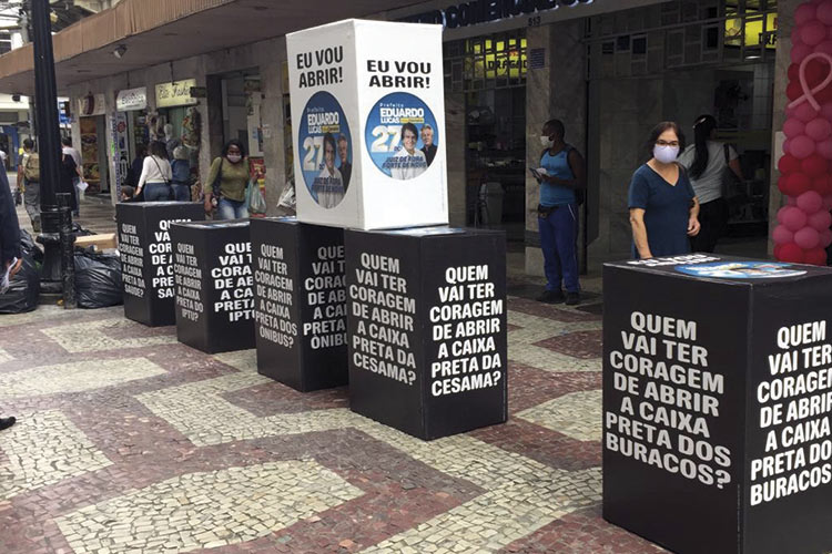 Campanha nas ruas se concentra em áreas centrais de Juiz de Fora 3 Propagandas fernando priamo 2
