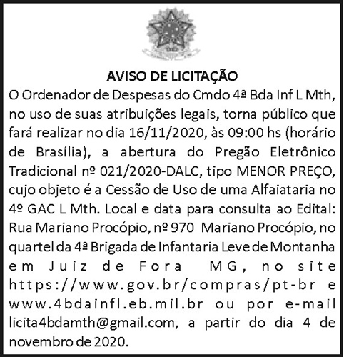 Aviso de Licitação 4 1CAICARAS