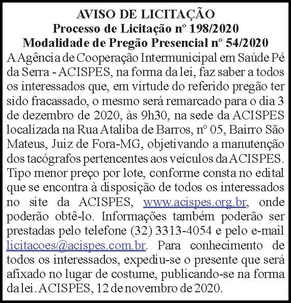 Acispes - licitação 4 1 ACISPES 198