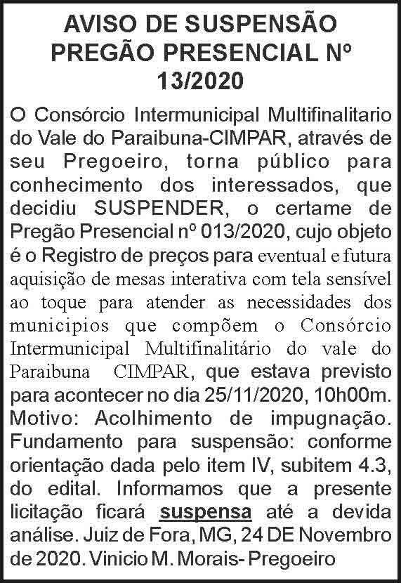 Aviso de suspensão 4 1 CIMPAR 13