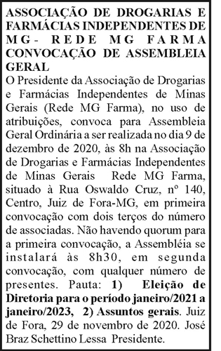 Associação de drogarias e Farmácias Independentes de MG 4 1 FARMA