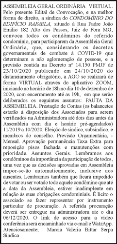 Condomínio do Edifício Rafaela Assembleia Geral Ordinária 4 1 RAFAELA