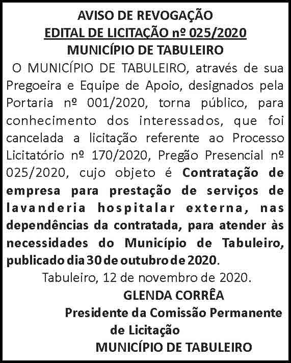 Tabuleiro - Licitação 4 1 TABULEIRO 025