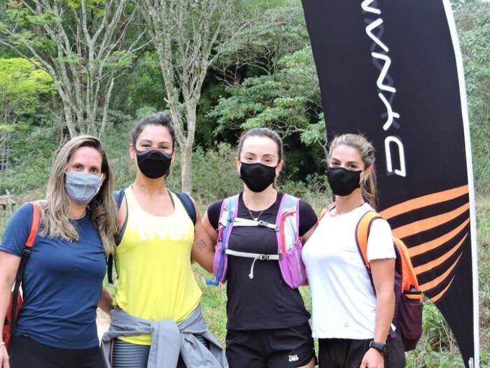 Renata Almeida, Amanda Souza, Fabiana Castro e Thalita Oliveira participaram do desafio Dynamo Outdoor de 10 km no Pico Cabeça de Formiga 1 Renata Almeida, Amanda Souza, Fabiana Castro e Thalita Oliveira participaram do desafio Dynamo Outdoor de 10 km no Pico Cabeça de Formiga