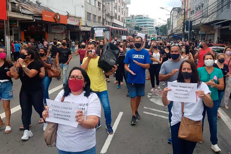 Ação é motivada pelo regresso de Juiz de Fora à Onda Vermelha, que permite apenas a abertura de serviços considerados essenciais