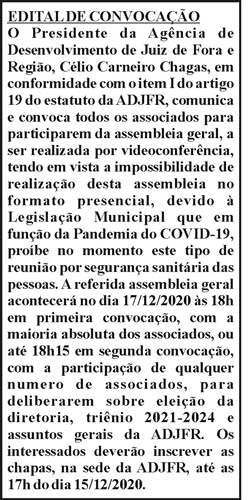 Edital de Convocação 4 1 AGENCIA
