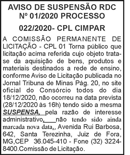 Aviso de Suspensão RDC N01-2020 4 1 CIMPAR 01
