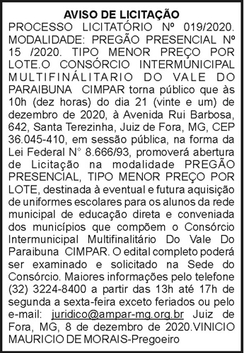 Avisa de Licitação 4 1 CIMPAR 019