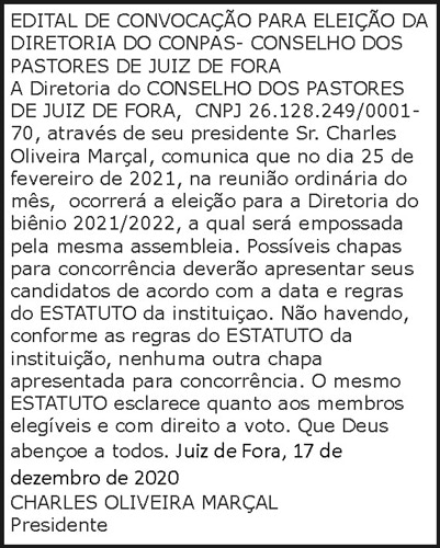 Edital de Convocação 4 1 CONPAS