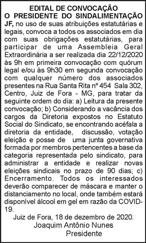 Edital de Convocação 4 COM SINDALIMENTAÇAO