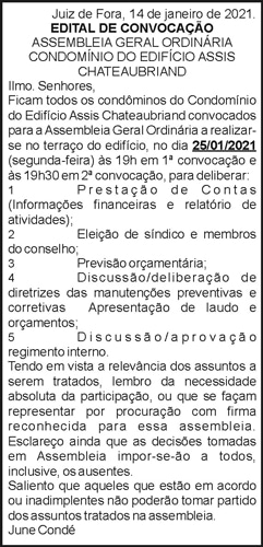 Edital de Convocação 4 1 ASSIS