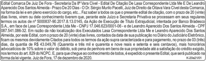Edital Comarca de Juiz de Fora 4 1 DESTAK