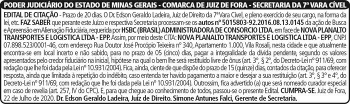 COMARCA de Juiz de Fora 4 1 INOVA 1