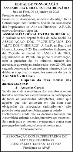 Edital de Convocação 4 1 PINHEIROS