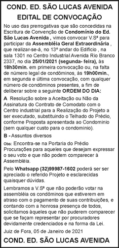 Edital de Convocação 4 1 SAO LUCAS.