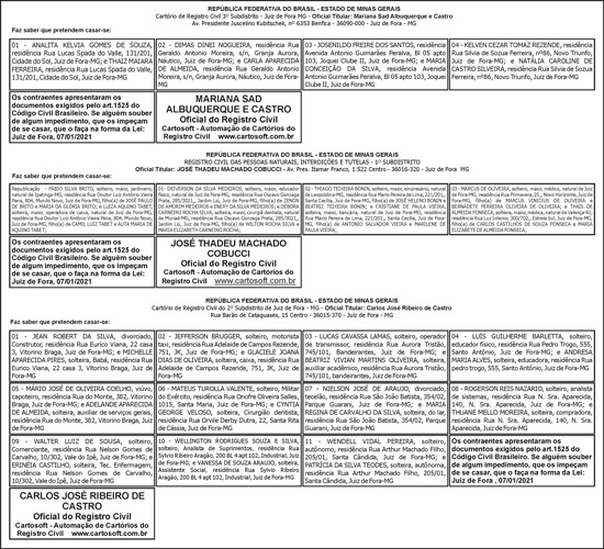 Avisos de Casamento 4 AVISOS CASAMENTOS 07 01