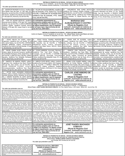 Avisos de Casamento 4 AVISOS CASAMENTOS 28 01