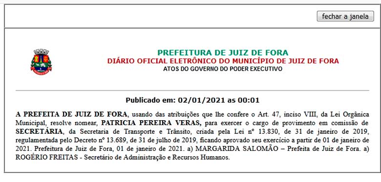 Margarida recua da nomeação de nova titular da Settra 1 pjf nomeação patricia 1