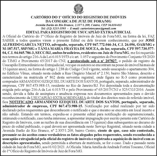 Edital Para Registro de Usucapião Extrajudicial 4 1 ARMANDINO