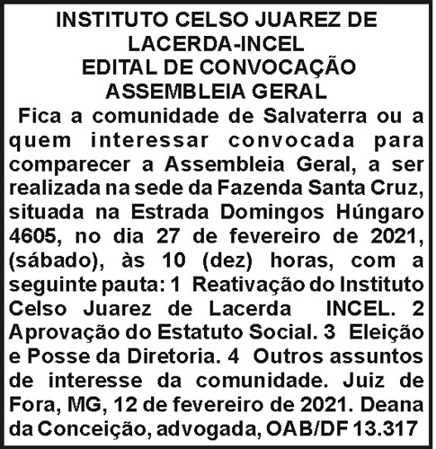 Instituto Celso Juarez de Lacerda - INCEL 4 1 CELSO