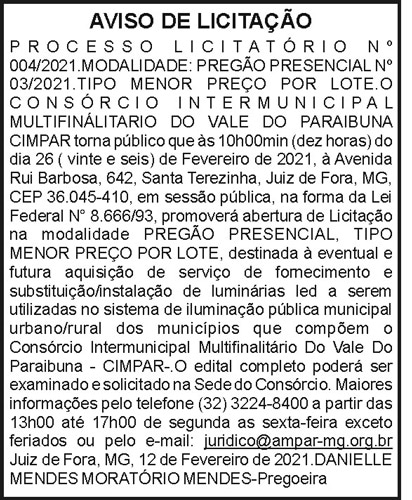 Aviso de Licitação N004/2021 4 1 CIMPAR 03