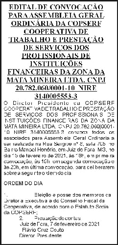 Edital de Convocação - COPSERF 4 1 COPSERF 07