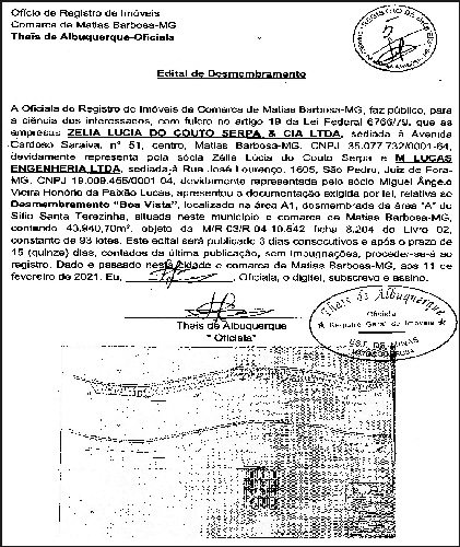 Edital de Desmembramento 4 1 MATIAS 02