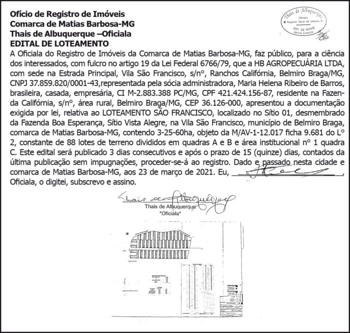 1 HB AGROPECUARIA