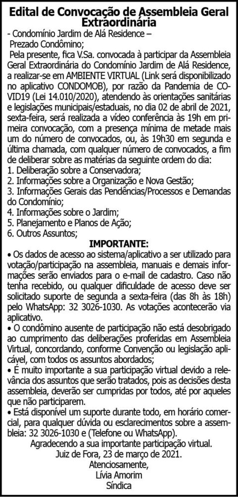 1 JARDIM DE ALA
