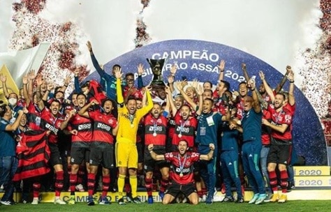 Flamengo em comemoração ao título do Campeonato Brasil 2020