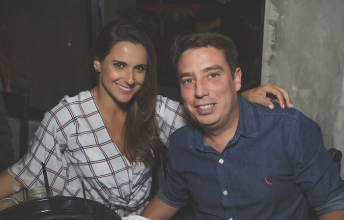 Márcia Aquino e Rodrigo Mattos, antes da pandemia