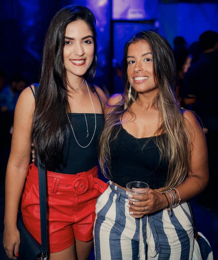 Carolina Fonseca e Priscila Mussel, antes da pandemia